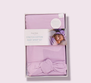 Organic Jersey Stretch Cotton Wrap Set from Snuggle Hunny Kids at Little Ellie Boutique