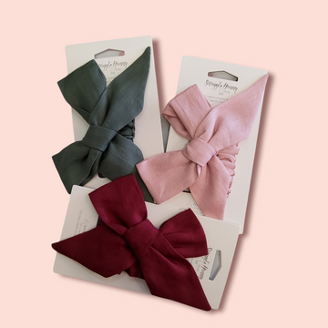 Linen Bow Headband from Snuggle Hunny Kids at Little Ellie Boutique