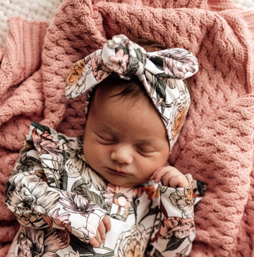 Organic Topknot Headband from Snuggle Hunny Kids at Little Ellie Boutique