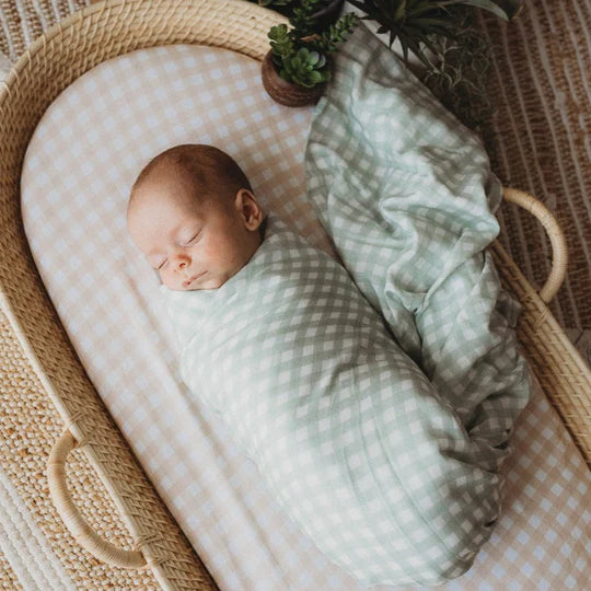 Organic Muslin Swaddle Wrap from Snuggly Jacks at Little Ellie Boutique